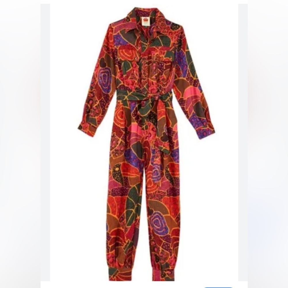 Farm Rio Jumpsuit Hidden Animals XS